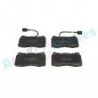 Jeu de 4 plaquettes de frein avant RAP BRAKES R-P0747 - Visuel 1