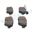 Jeu de 4 plaquettes de frein arrière RAP BRAKES R-P0749 - Visuel 3