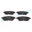 Jeu de 4 plaquettes de frein avant RAP BRAKES R-P0751 - Visuel 1