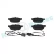 Jeu de 4 plaquettes de frein arrière RAP BRAKES R-P0752 - Visuel 1