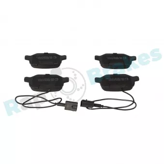 Jeu de 4 plaquettes de frein arrière RAP BRAKES R-P0752