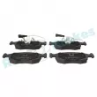 Jeu de 4 plaquettes de frein avant RAP BRAKES R-P0758 - Visuel 1