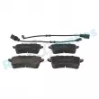 Jeu de 4 plaquettes de frein arrière RAP BRAKES R-P0760 - Visuel 1
