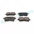 Jeu de 4 plaquettes de frein arrière RAP BRAKES R-P0760 - Visuel 2