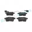 Jeu de 4 plaquettes de frein arrière RAP BRAKES R-P0763 - Visuel 1