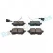 Jeu de 4 plaquettes de frein arrière RAP BRAKES R-P0763 - Visuel 3