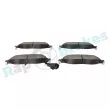 Jeu de 4 plaquettes de frein avant RAP BRAKES R-P0773 - Visuel 3