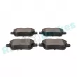 Jeu de 4 plaquettes de frein avant RAP BRAKES R-P0775 - Visuel 3