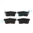 Jeu de 4 plaquettes de frein arrière RAP BRAKES R-P0777 - Visuel 1