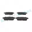 Jeu de 4 plaquettes de frein avant RAP BRAKES R-P0780 - Visuel 1