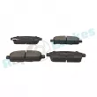 Jeu de 4 plaquettes de frein avant RAP BRAKES R-P0780 - Visuel 2