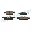 Jeu de 4 plaquettes de frein avant RAP BRAKES R-P0781 - Visuel 2