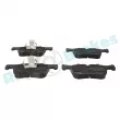 Jeu de 4 plaquettes de frein avant RAP BRAKES R-P0784 - Visuel 1