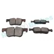 Jeu de 4 plaquettes de frein avant RAP BRAKES R-P0784 - Visuel 3