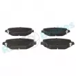 Jeu de 4 plaquettes de frein arrière RAP BRAKES R-P0786 - Visuel 1