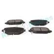 Jeu de 4 plaquettes de frein arrière RAP BRAKES R-P0786 - Visuel 2