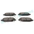 Jeu de 4 plaquettes de frein arrière RAP BRAKES R-P0786 - Visuel 3