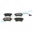 Jeu de 4 plaquettes de frein avant RAP BRAKES R-P0790 - Visuel 2