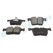 Jeu de 4 plaquettes de frein avant RAP BRAKES R-P0791 - Visuel 2