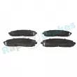 Jeu de 4 plaquettes de frein avant RAP BRAKES R-P0793 - Visuel 1