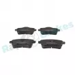 Jeu de 4 plaquettes de frein arrière RAP BRAKES R-P0795 - Visuel 1