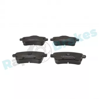 Jeu de 4 plaquettes de frein arrière RAP BRAKES R-P0795