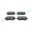 Jeu de 4 plaquettes de frein arrière RAP BRAKES R-P0795 - Visuel 3