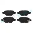 Jeu de 4 plaquettes de frein arrière RAP BRAKES R-P0798 - Visuel 1