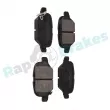Jeu de 4 plaquettes de frein arrière RAP BRAKES R-P0798 - Visuel 2