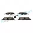 Jeu de 4 plaquettes de frein avant RAP BRAKES R-P0801 - Visuel 3