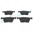 Jeu de 4 plaquettes de frein arrière RAP BRAKES R-P0802 - Visuel 1