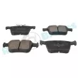 Jeu de 4 plaquettes de frein arrière RAP BRAKES R-P0802 - Visuel 2