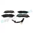 Jeu de 4 plaquettes de frein avant RAP BRAKES R-P0809 - Visuel 2