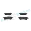 Jeu de 4 plaquettes de frein arrière RAP BRAKES R-P0810 - Visuel 1