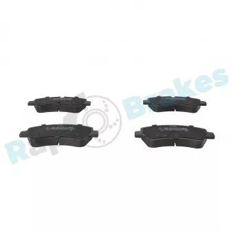 Jeu de 4 plaquettes de frein arrière RAP BRAKES R-P0810