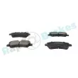 Jeu de 4 plaquettes de frein arrière RAP BRAKES R-P0810 - Visuel 2