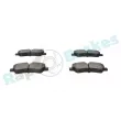 Jeu de 4 plaquettes de frein arrière RAP BRAKES R-P0810 - Visuel 3