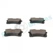 Jeu de 4 plaquettes de frein arrière RAP BRAKES R-P0814 - Visuel 3