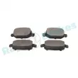 Jeu de 4 plaquettes de frein arrière RAP BRAKES R-P0833 - Visuel 3
