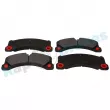 Jeu de 4 plaquettes de frein avant RAP BRAKES R-P0834 - Visuel 1
