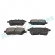 Jeu de 4 plaquettes de frein arrière RAP BRAKES R-P0842 - Visuel 2