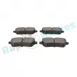Jeu de 4 plaquettes de frein arrière RAP BRAKES R-P0842 - Visuel 3