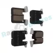 Jeu de 4 plaquettes de frein arrière RAP BRAKES R-P0855 - Visuel 2