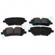 Jeu de 4 plaquettes de frein arrière RAP BRAKES R-P0856 - Visuel 1