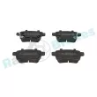 Jeu de 4 plaquettes de frein arrière RAP BRAKES R-P0859 - Visuel 1