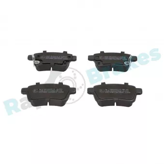 Jeu de 4 plaquettes de frein arrière RAP BRAKES R-P0859