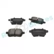 Jeu de 4 plaquettes de frein arrière RAP BRAKES R-P0859 - Visuel 2