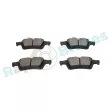 Jeu de 4 plaquettes de frein arrière RAP BRAKES R-P0860 - Visuel 3