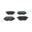 Jeu de 4 plaquettes de frein arrière RAP BRAKES R-P0863 - Visuel 2