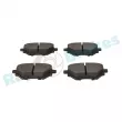 Jeu de 4 plaquettes de frein arrière RAP BRAKES R-P0863 - Visuel 3